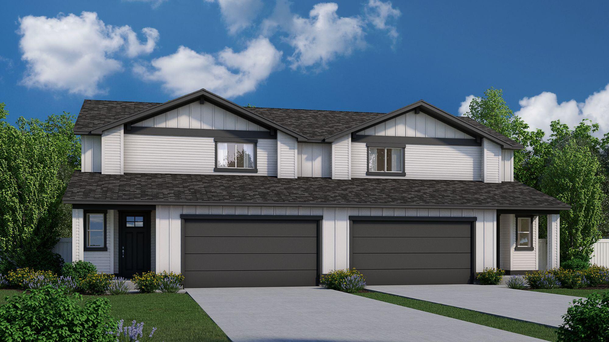 The Harmon townhome, front elevation