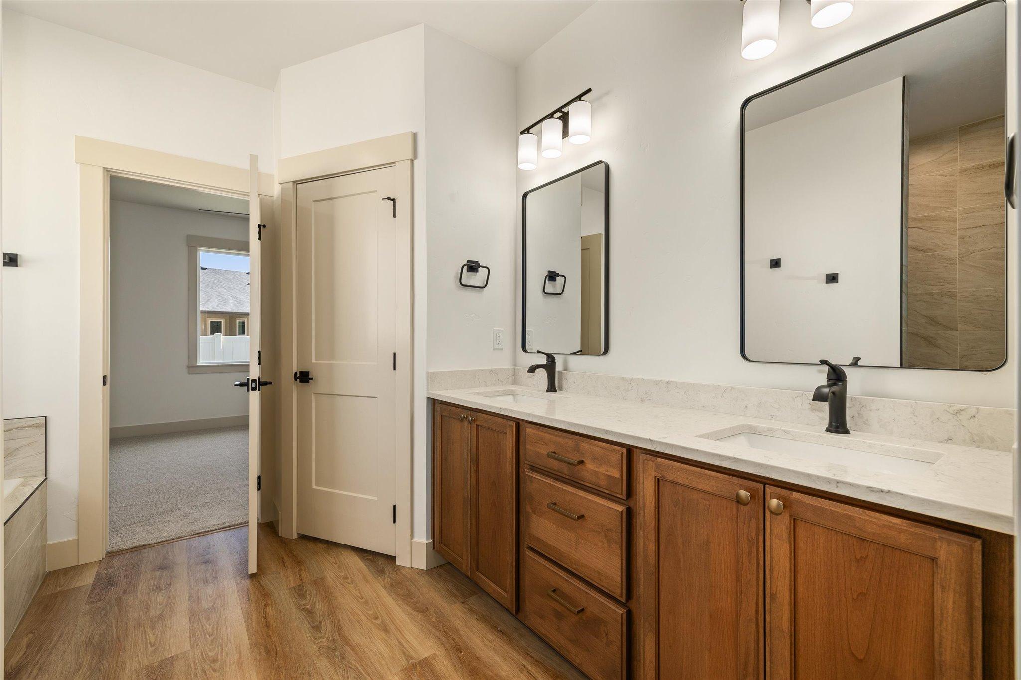 Primary bathroom vanity at 601 Grand Harvest Avenue