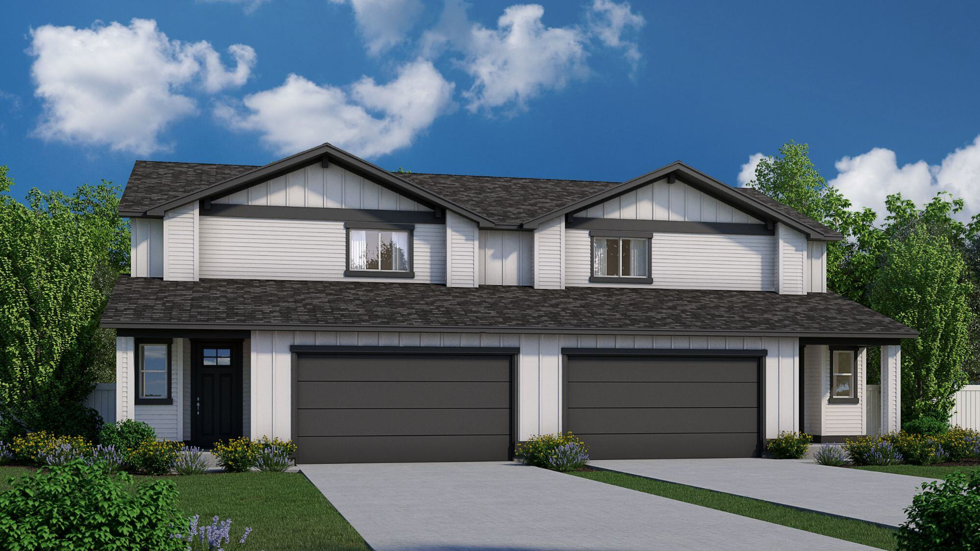 The Harmon townhome, front elevation