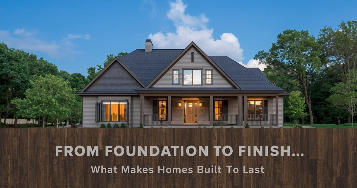 Built to Last from Foundation to Finish