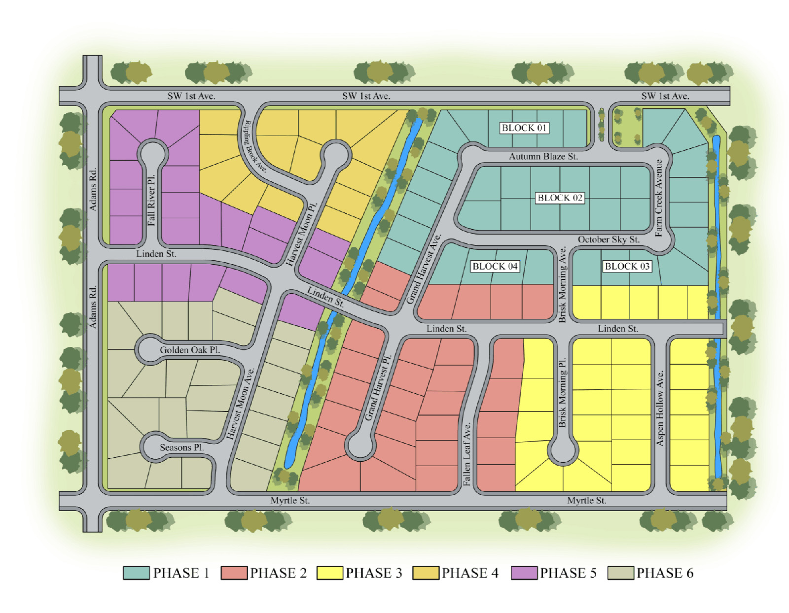 Harvest Creek community map